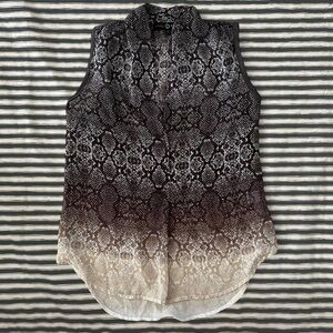 Snake print top